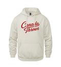Canada Throws Embroidered Hoodie- Ivory